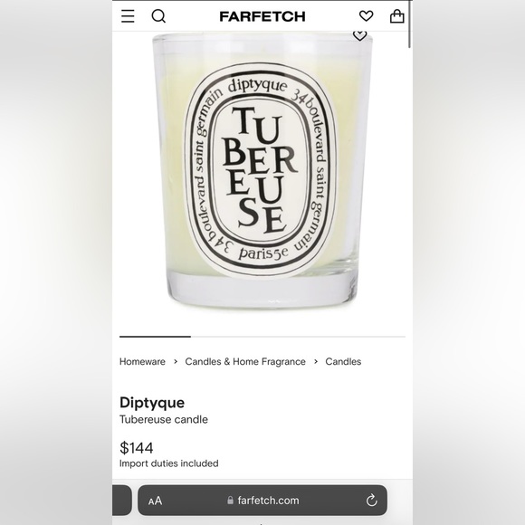 Diptyque Paris Tubereuse candle - Picture 5 of 6